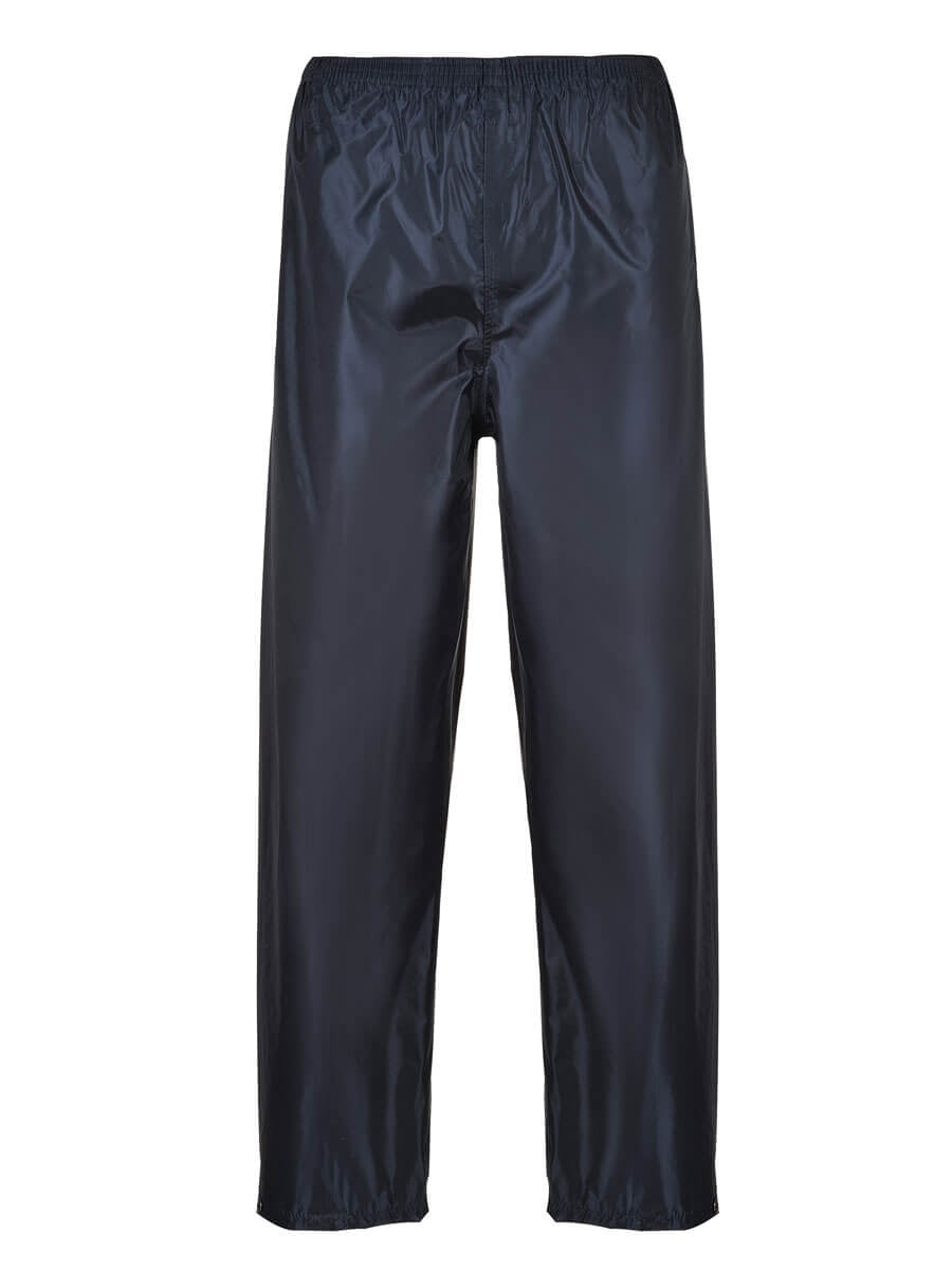 Warnschutz-Regenhose, dunkelblau, mit elastischem Bund