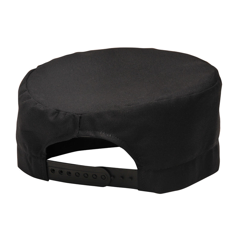 Portwest wasserfeste Kochkappe S899 in Schwarz mit verstellbarem Riemen